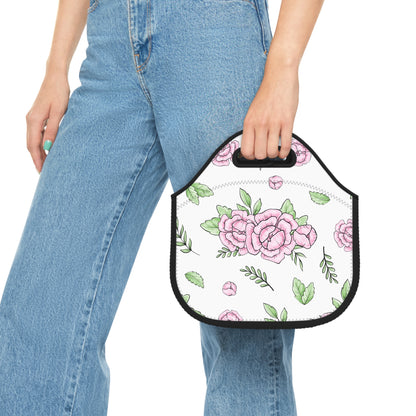 Peonies  Neoprene Lunch Bag