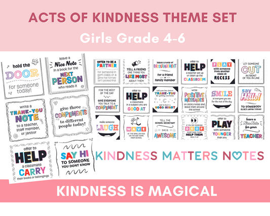 Acts of Kindness Collection for Girls (Grades 4-6) Digital Download